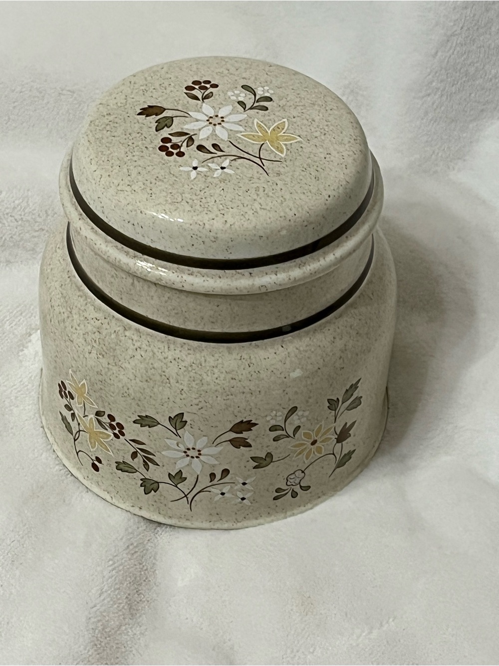 Royal Doulton Lambethware Uplands LS1026 Vintage Stoneware Canister England